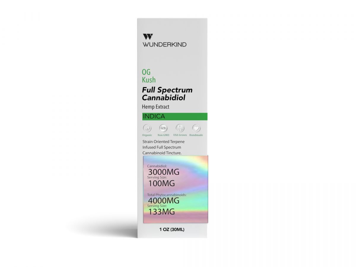 OG Kush/Indica – Terpene Infused Full Spectrum Cannabidiol 3000mg - Image 2