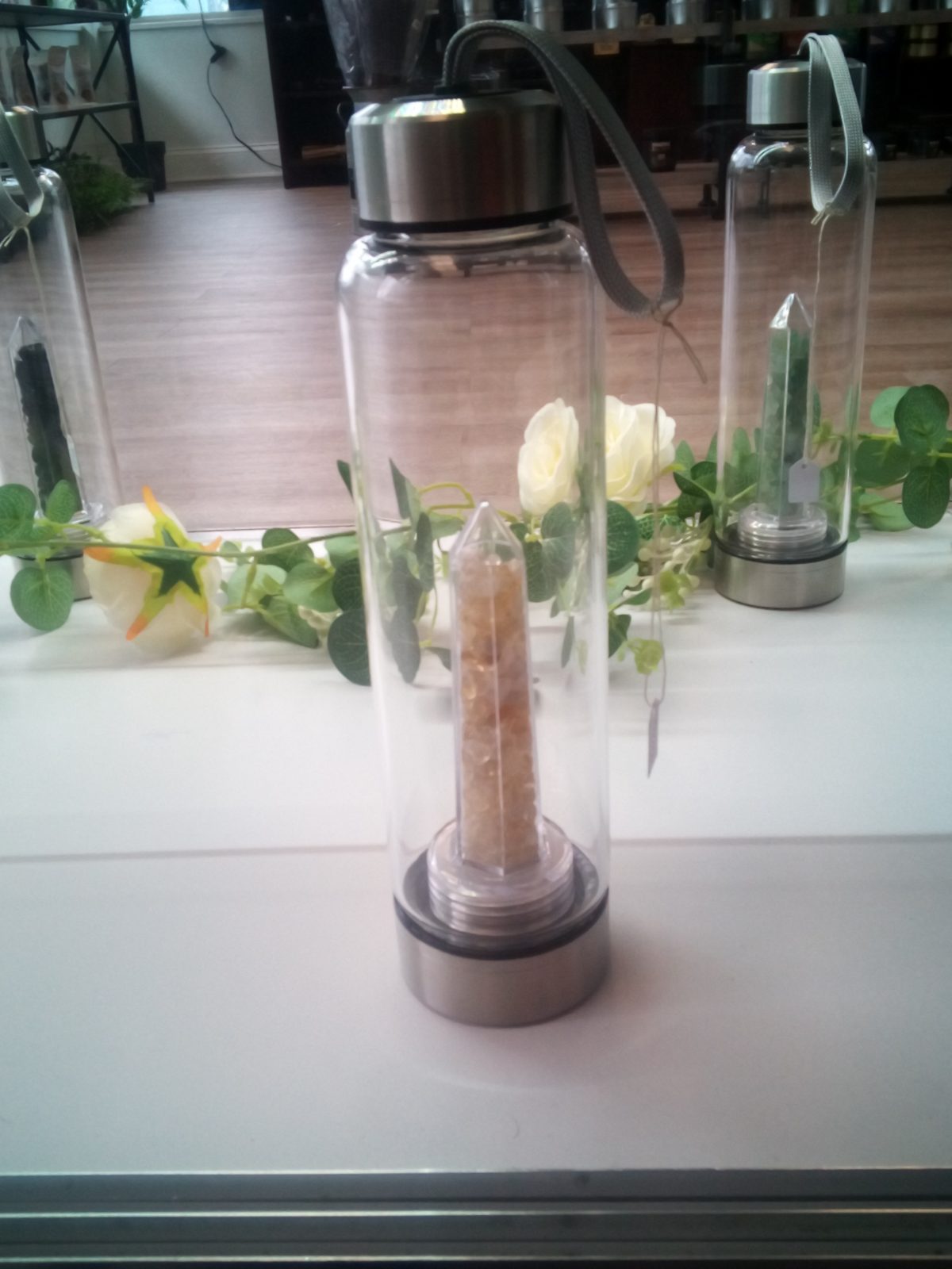 Healing Crystal infusion Water Bottle-Citrine