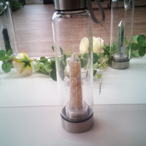 Healing Crystal infusion Water Bottle-Citrine