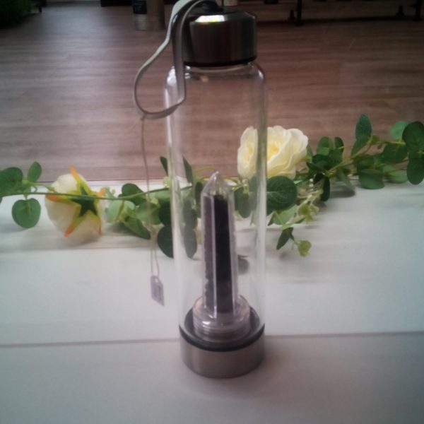 Healing Crystal infusion Water Bottle -Black Onyx