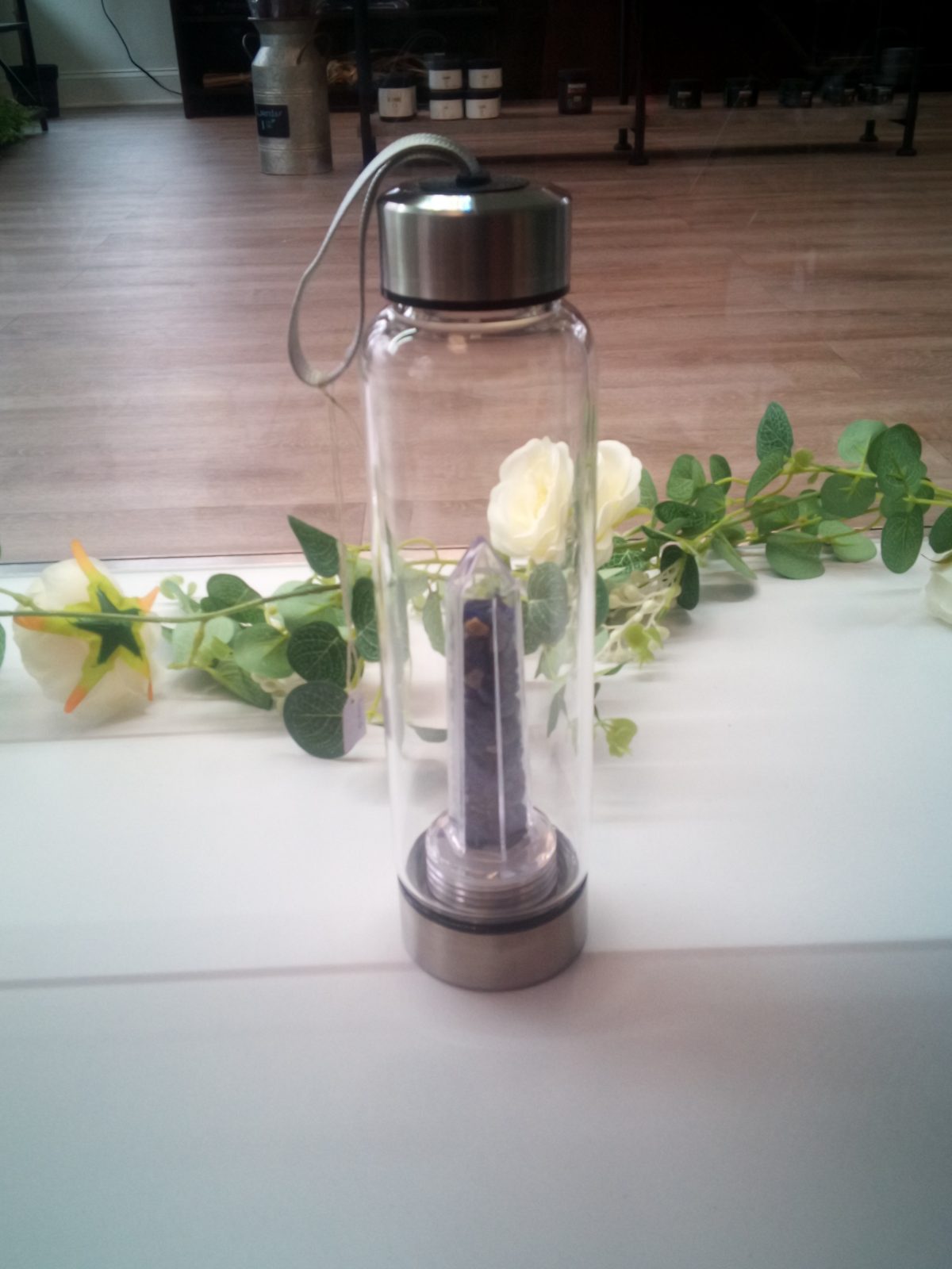 Healing Crystal infusion Water Bottle- Lapis Lazuli
