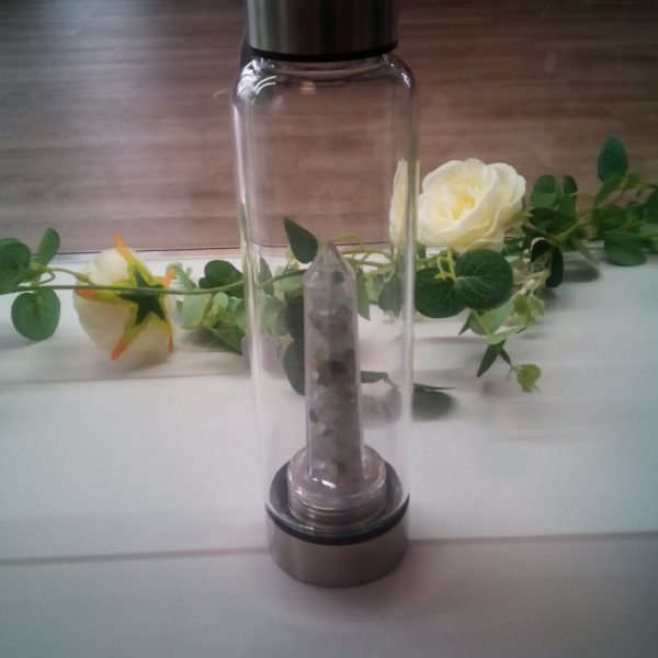 Healing Crystal infusion Water Bottle - Rainbow Fluorite