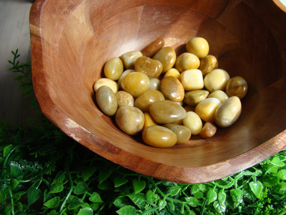 Tumbled Yellow Jasper