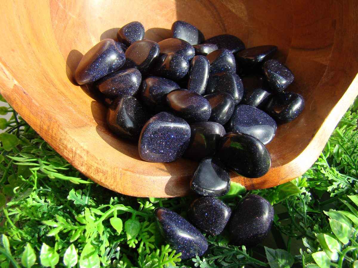 Tumbled Blue Goldstone Crystal