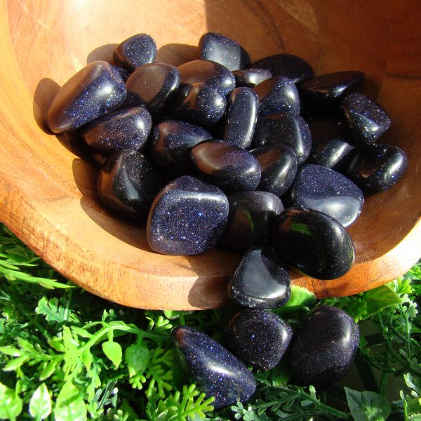 Tumbled Blue Goldstone Crystal