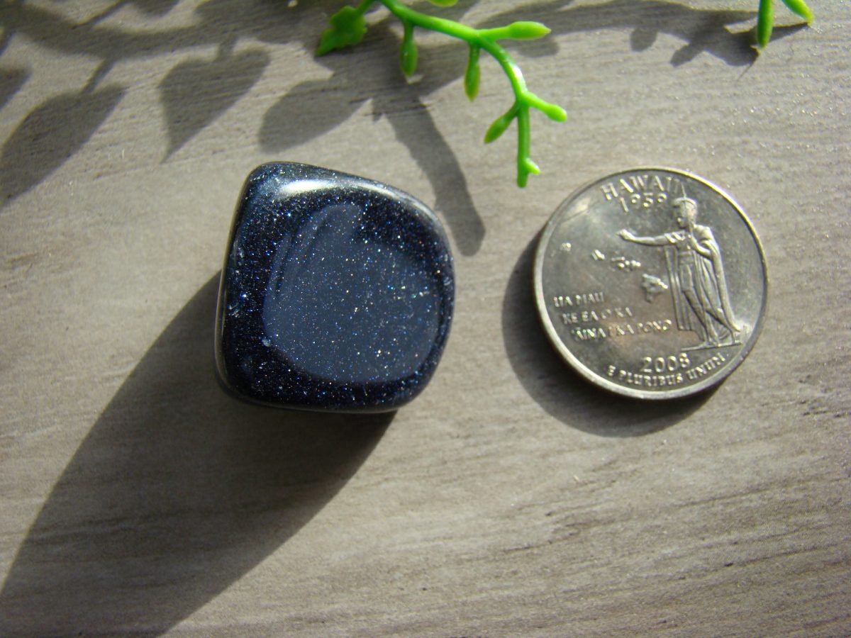 Tumbled Blue Goldstone Crystal - Image 2